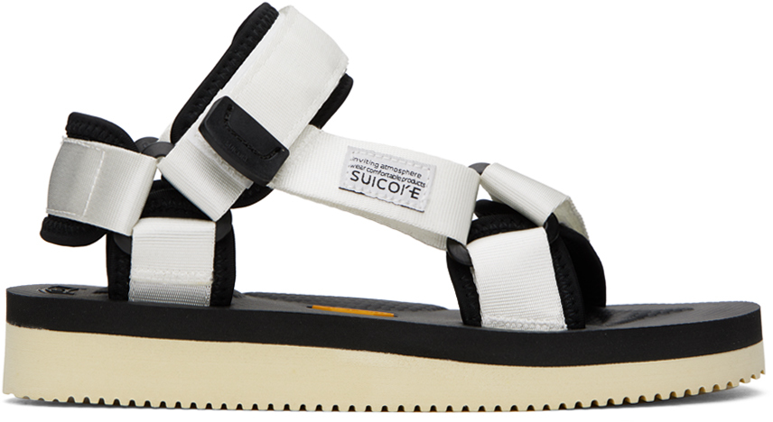 Suicoke: White DEPA-V2 Sandals | SSENSE Canada