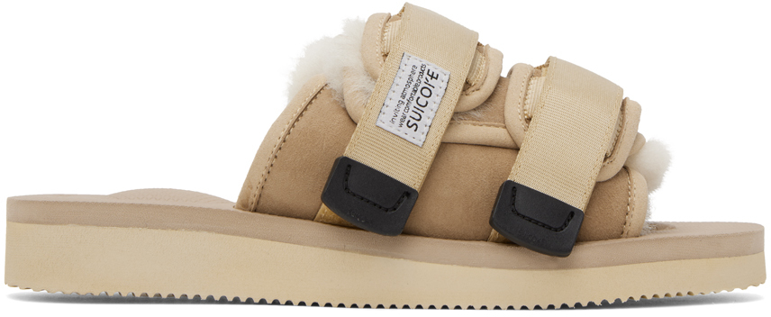 Shop Suicoke Beige Moto-m2ab Sandals