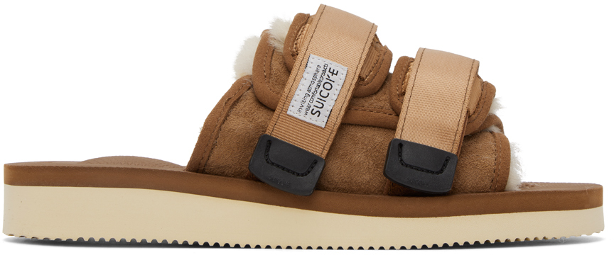 Shop Suicoke Brown Moto-m2ab Sandals