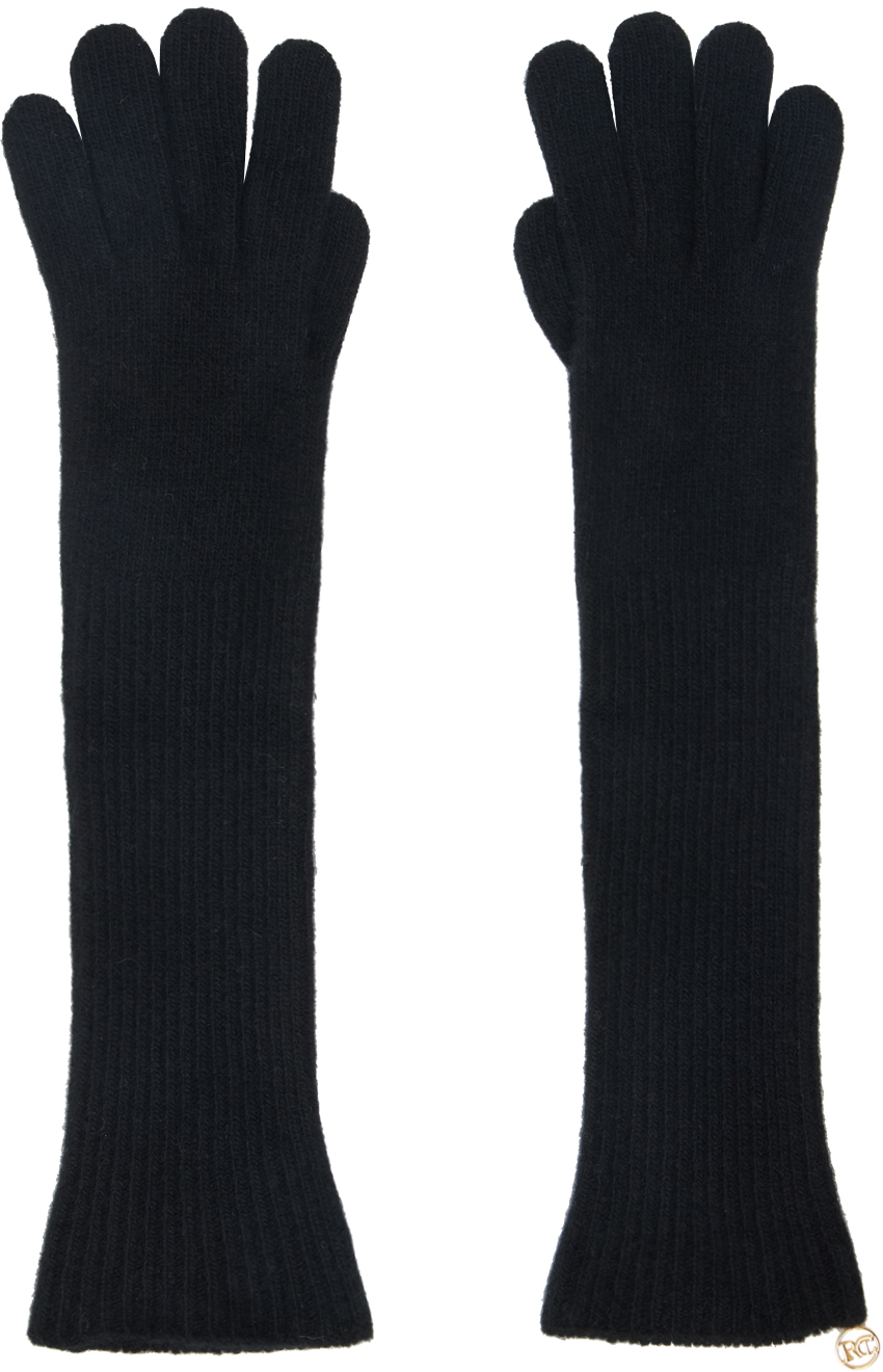 Black Cashmere Gloves Ssense Donna Accessori Guanti 