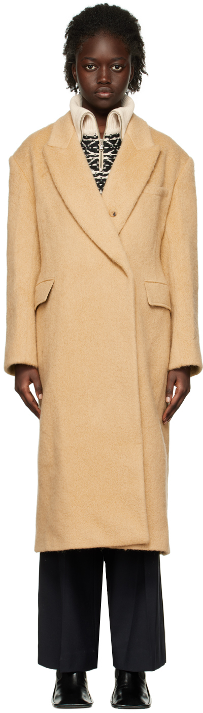 Recto: Beige Shaggy Over Coat | SSENSE