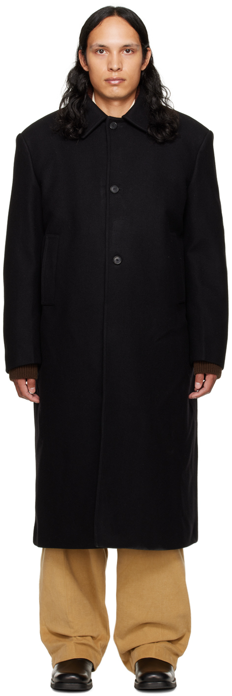 Recto Black Highland Trench Coat