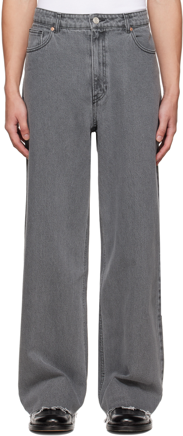 Recto Gray Low Rise Jeans