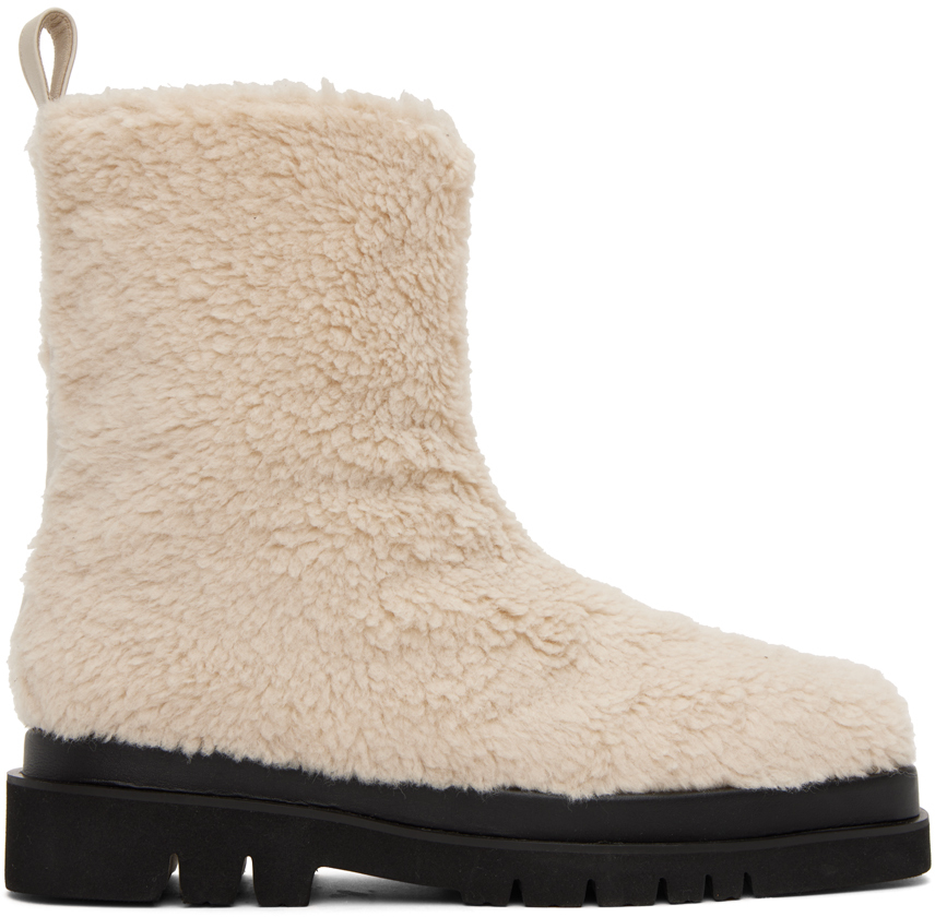 Off-White Alex Faux-Shearling Boots