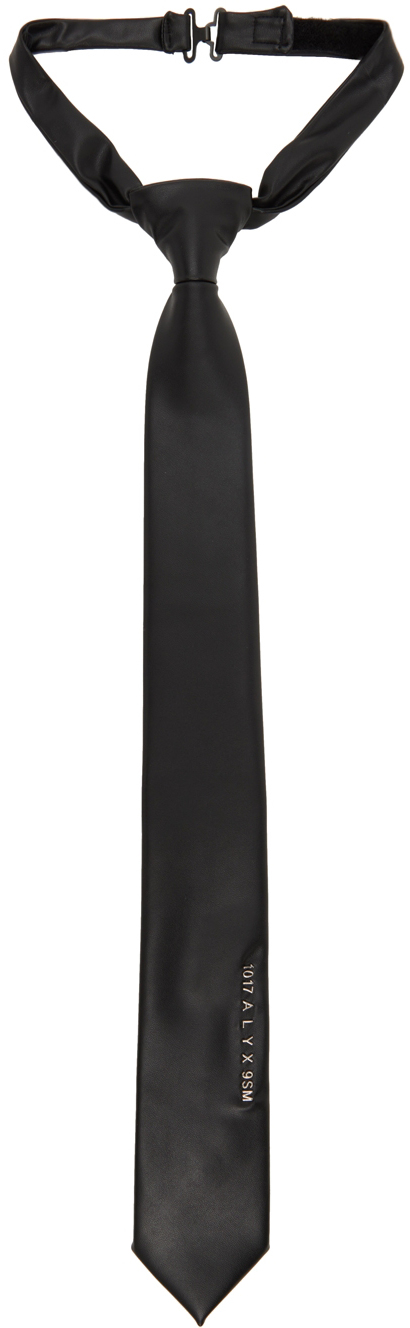 1017 ALYX 9SM Black Faux-Leather Tie