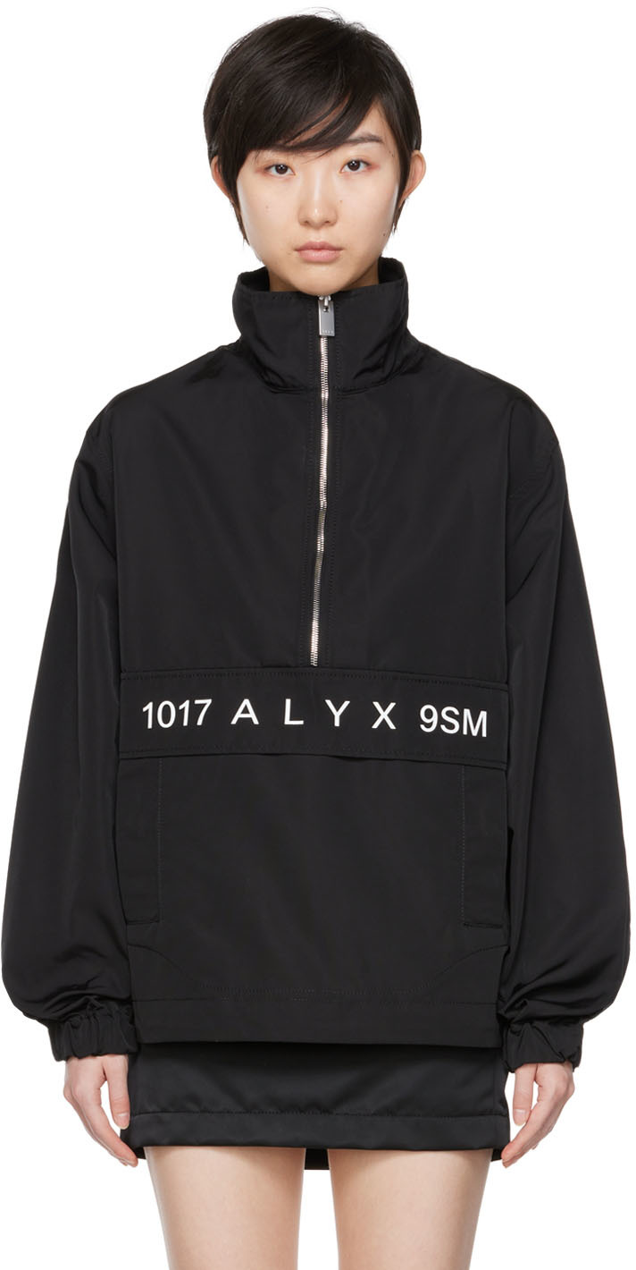 1017 ALYX 9SMブラックTracktop トラックジャケット トップス ジャージ