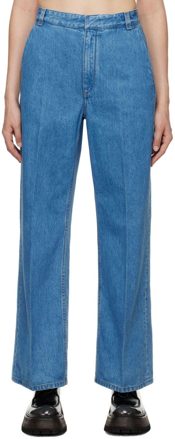 Teurn Studios Ssense Exclusive Blue Jeans