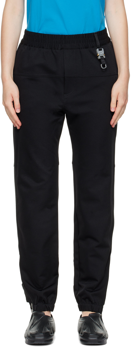 Black Paneled Lounge Pants