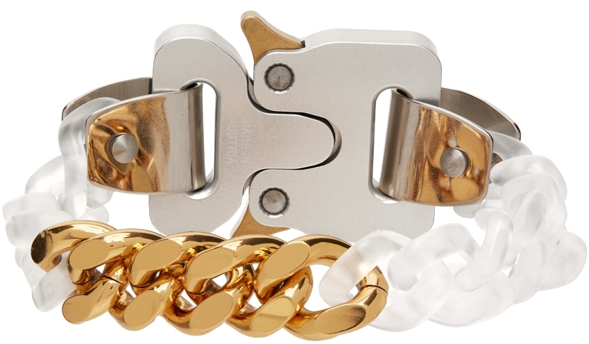 1017 ALYX 9SM Transparent & Gold Buckle Bracelet