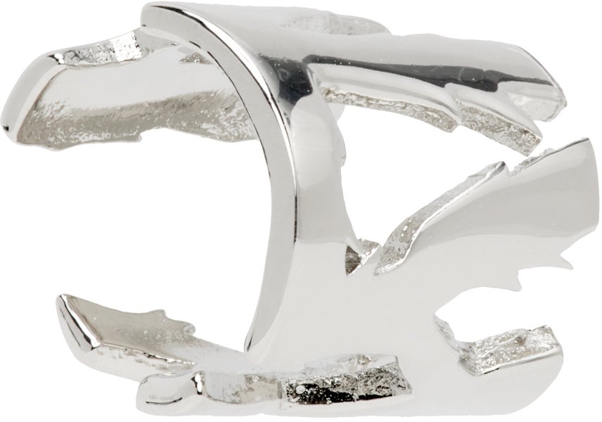 Silver Logo Ear Cuff by 1017 ALYX 9SM on Sale
