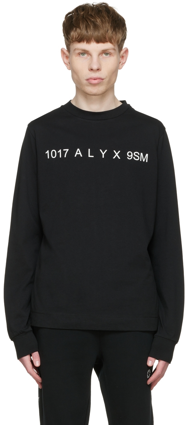 1017 ALYX 9SM Black Cotton T-Shirt