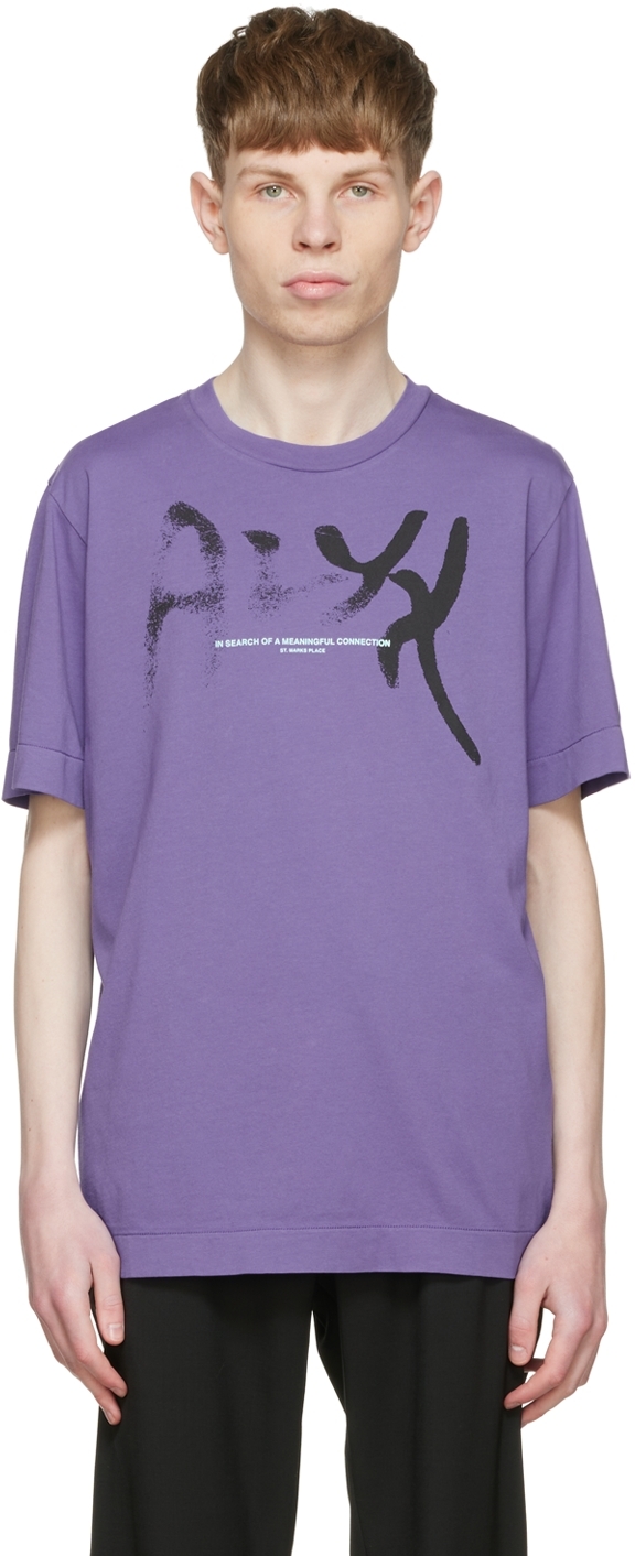 T-shirt à imprimé graphique 1017 ALYX 9SM pour homme en coloris Violet Homme Vêtements T-shirts T-shirts à manches longues 