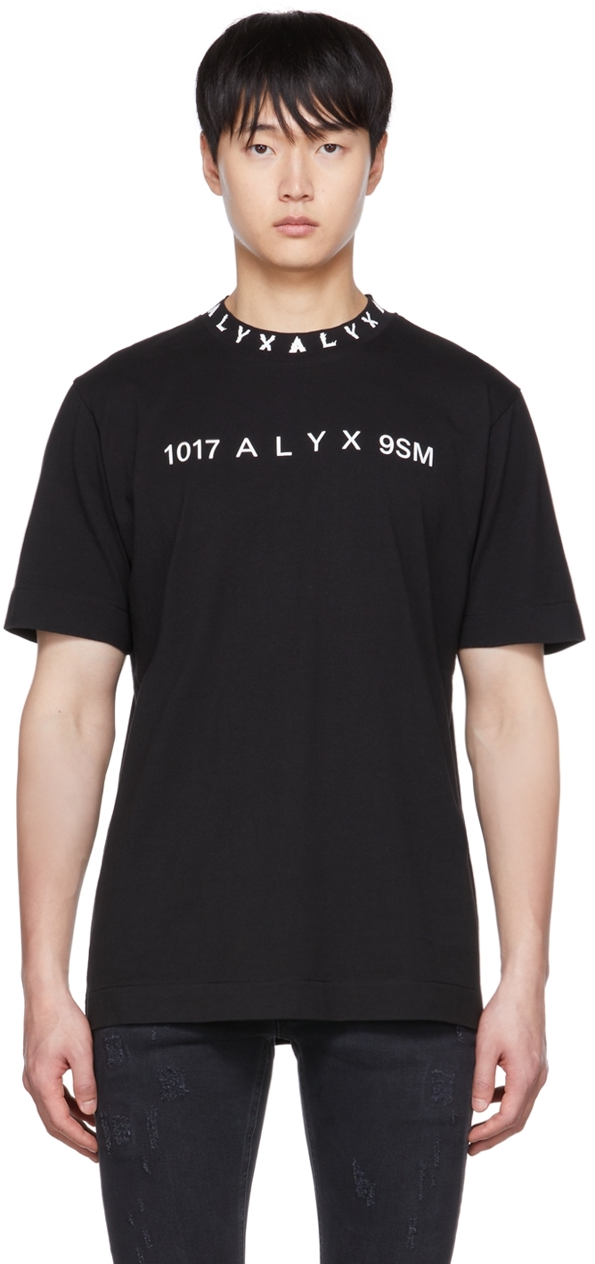 1017 ALYX 9SM Black Print T-Shirt