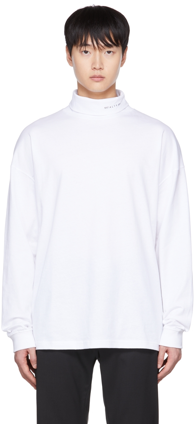 1017 ALYX 9SM: White Roll Neck Long 