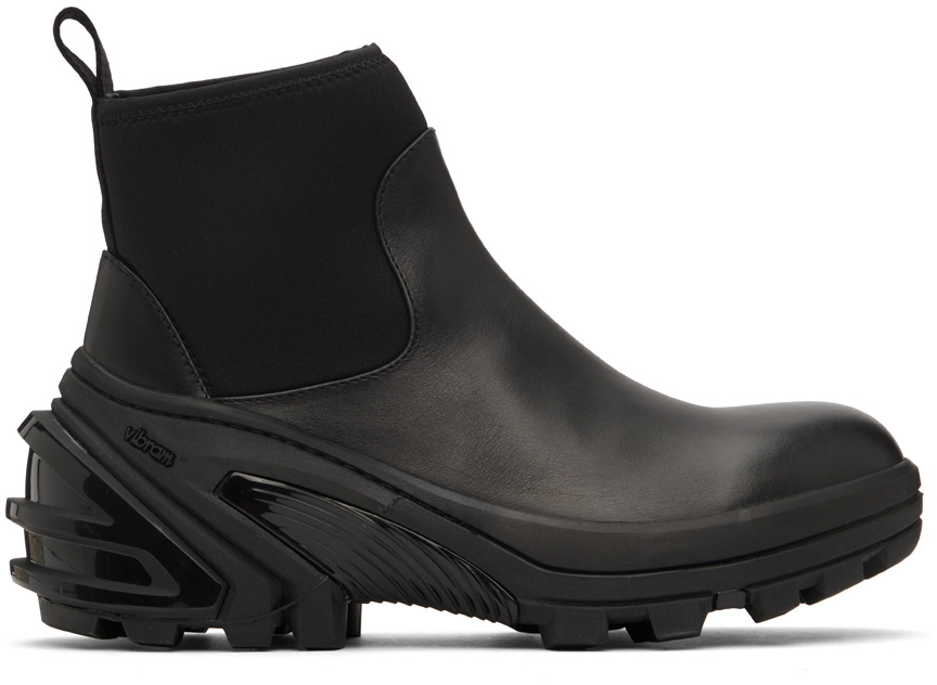 1017 ALYX 9SM Black Leather Chelsea Boots