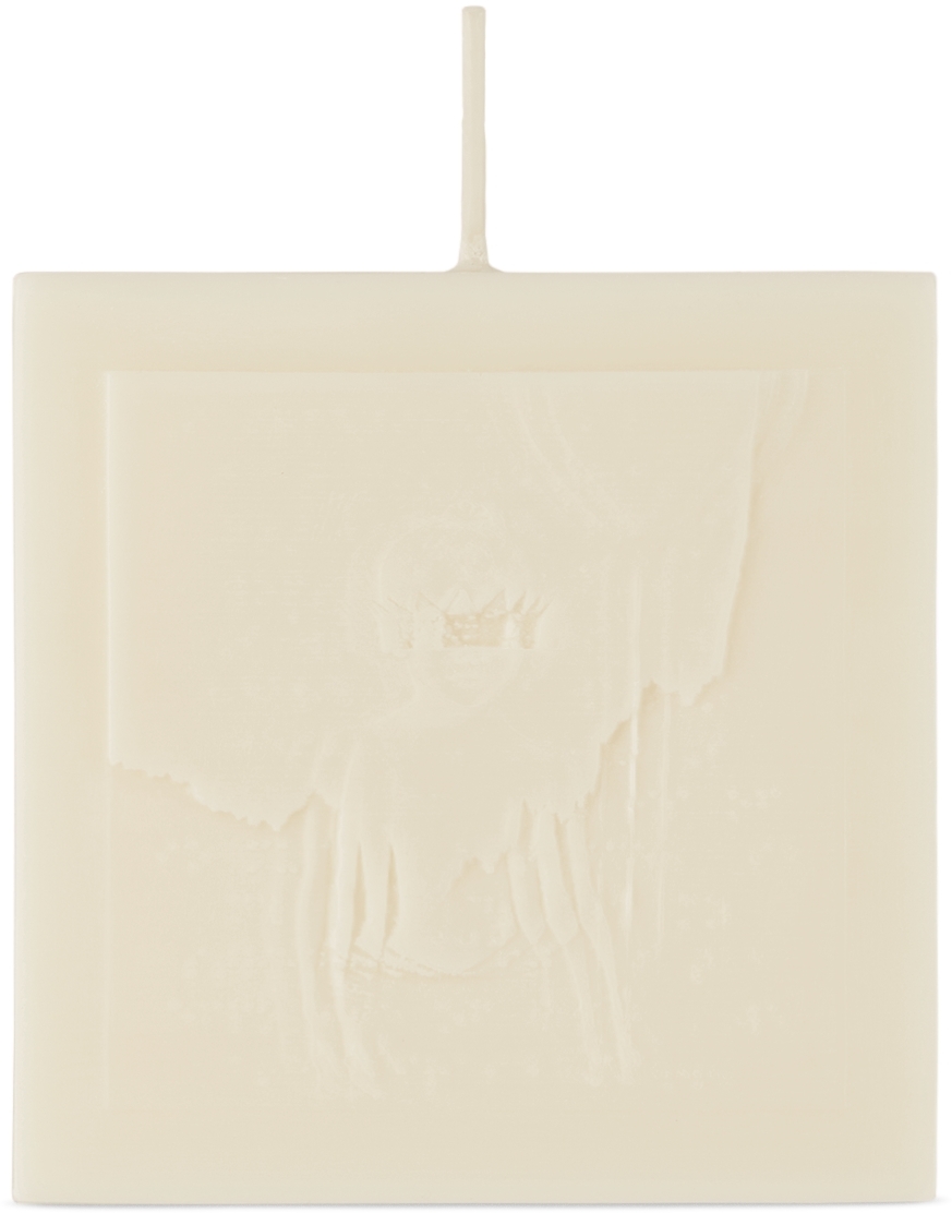 Santos.studio Ssense Exclusive White 'anti' Candle In N/a