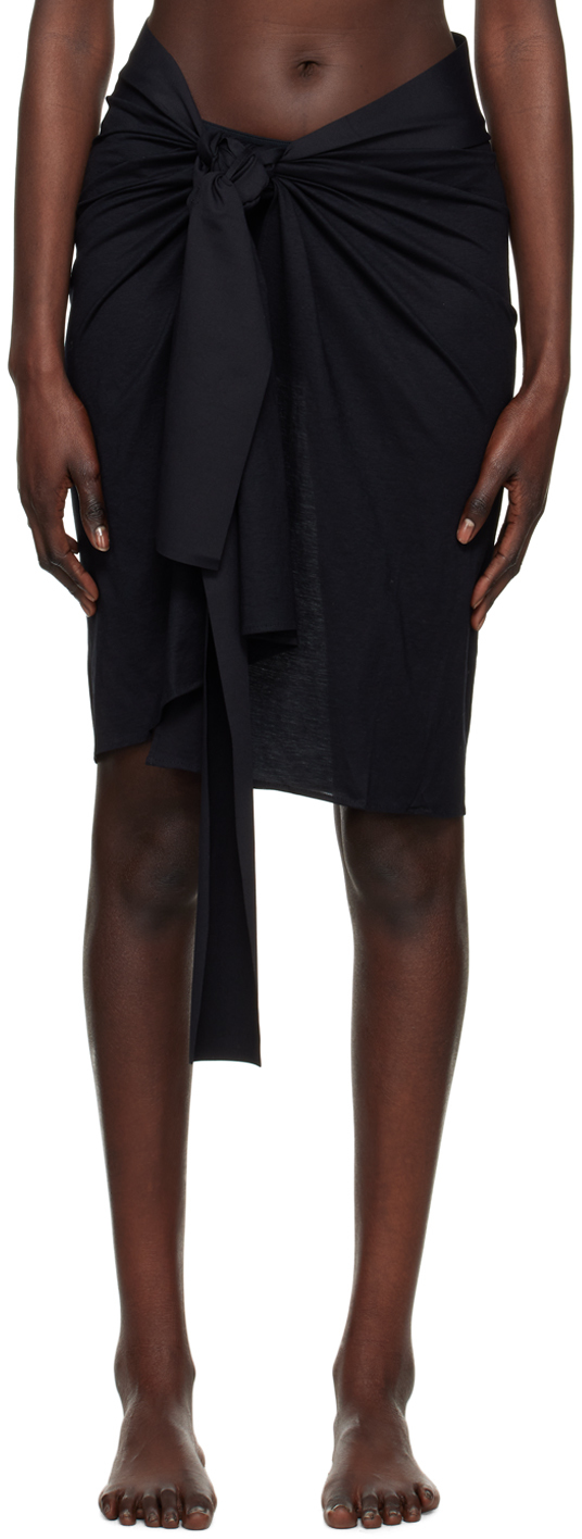 Eres Tanagra Cotton Beach Cover-up In 100100p Noir