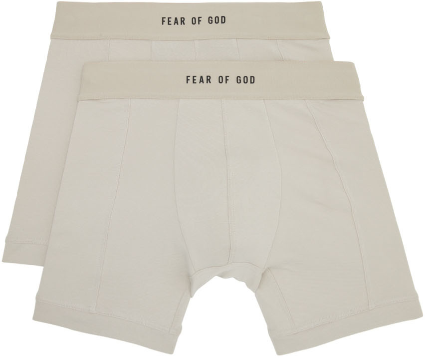 Fear of God Two-Pack Beige Boxers