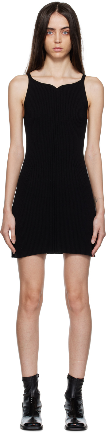 Courrèges Black Swallow Minidress