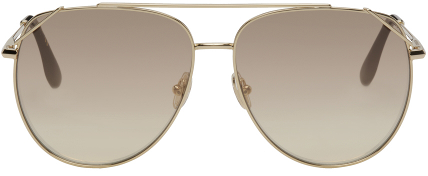 Victoria Beckham Gold VB230S Sunglasses