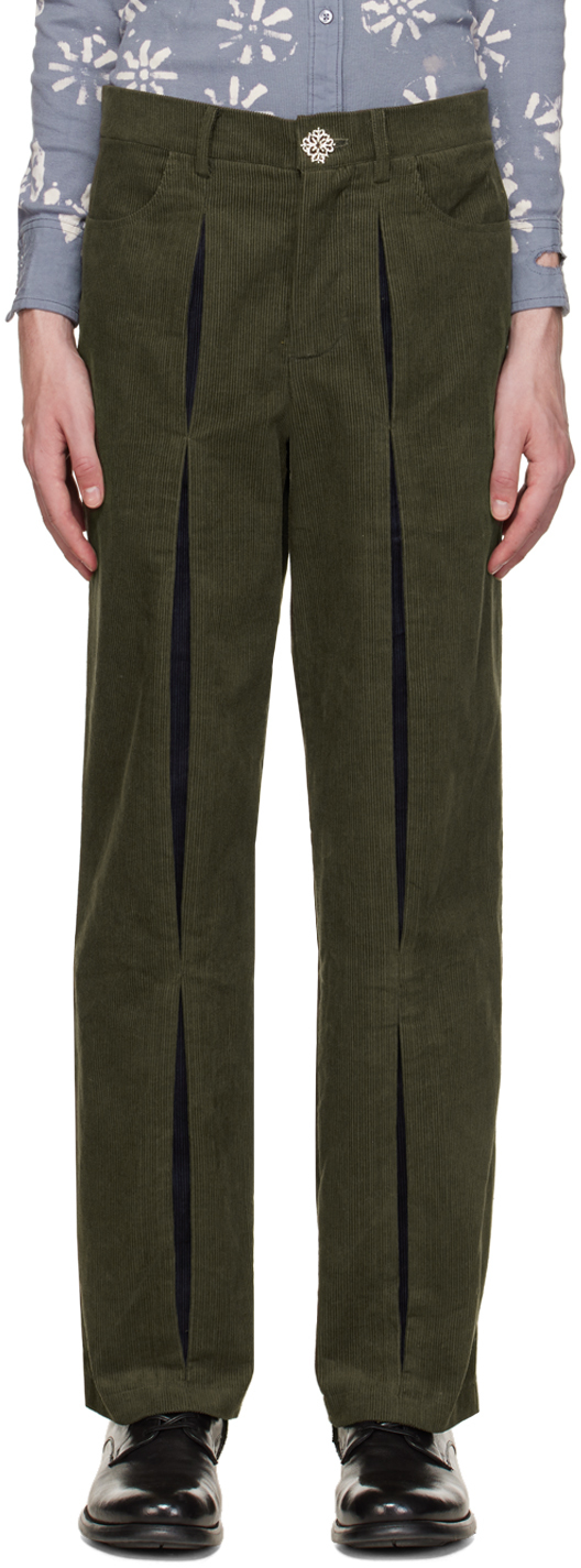 SSENSE Exclusive Green & Blue Reveal Trousers