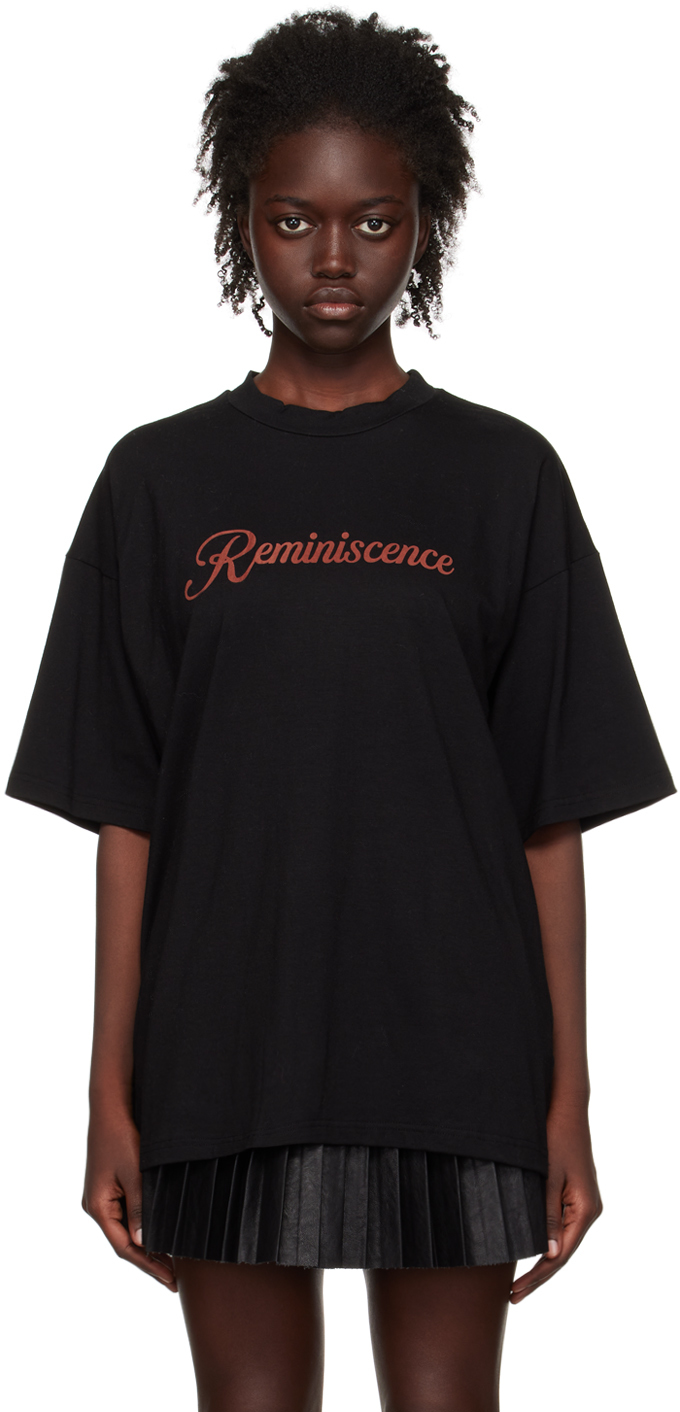 Black 'Reminiscence' T-Shirt