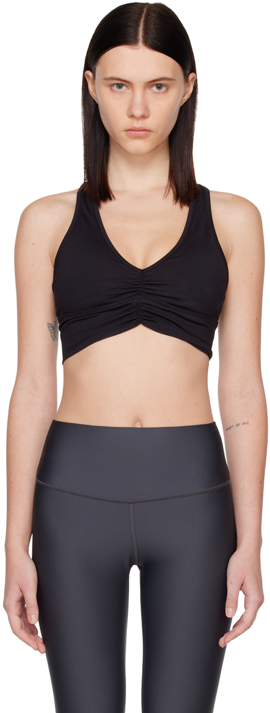 Alo Yoga Wild Thing Low-impact Sports Bra In Black