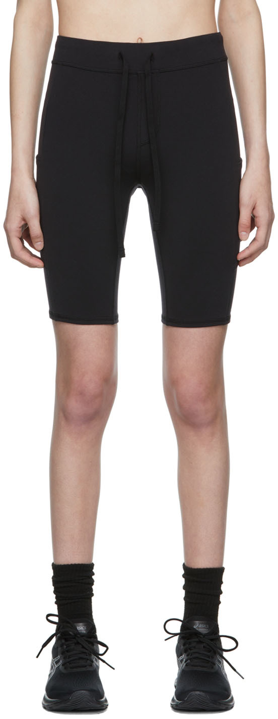 Alo Black Nylon Sport Shorts