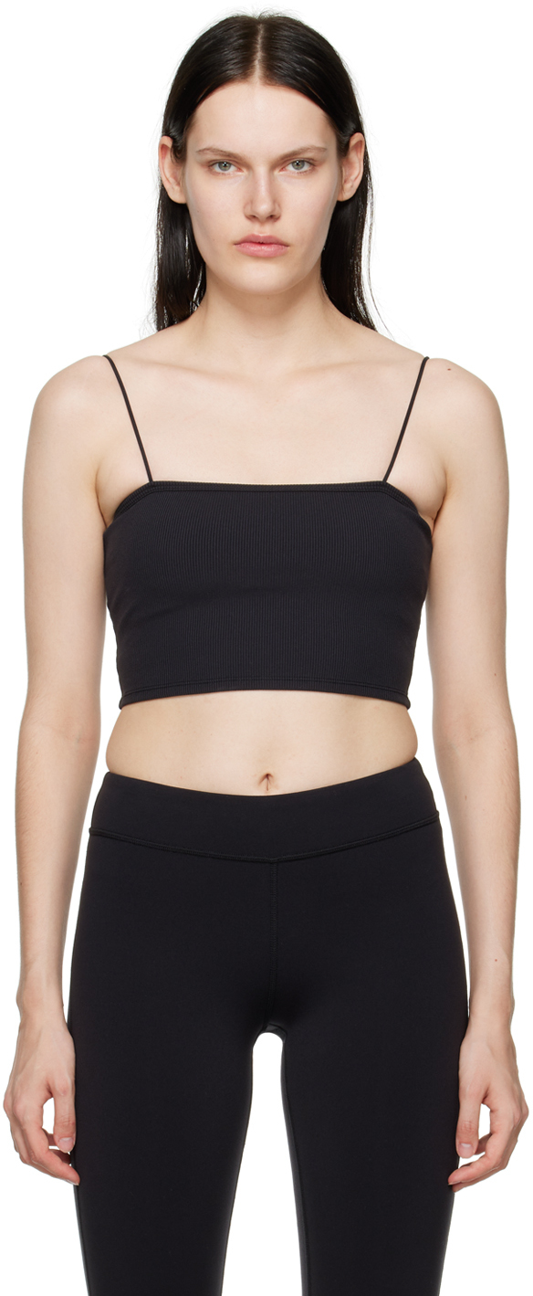 Alo: Black Goddess Bandeau Top | SSENSE Canada