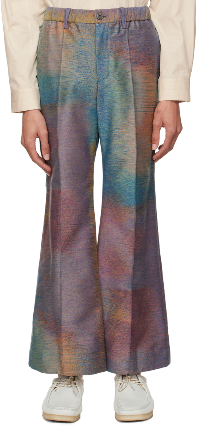 Taakk Multicolor Noise Jacquard Trousers