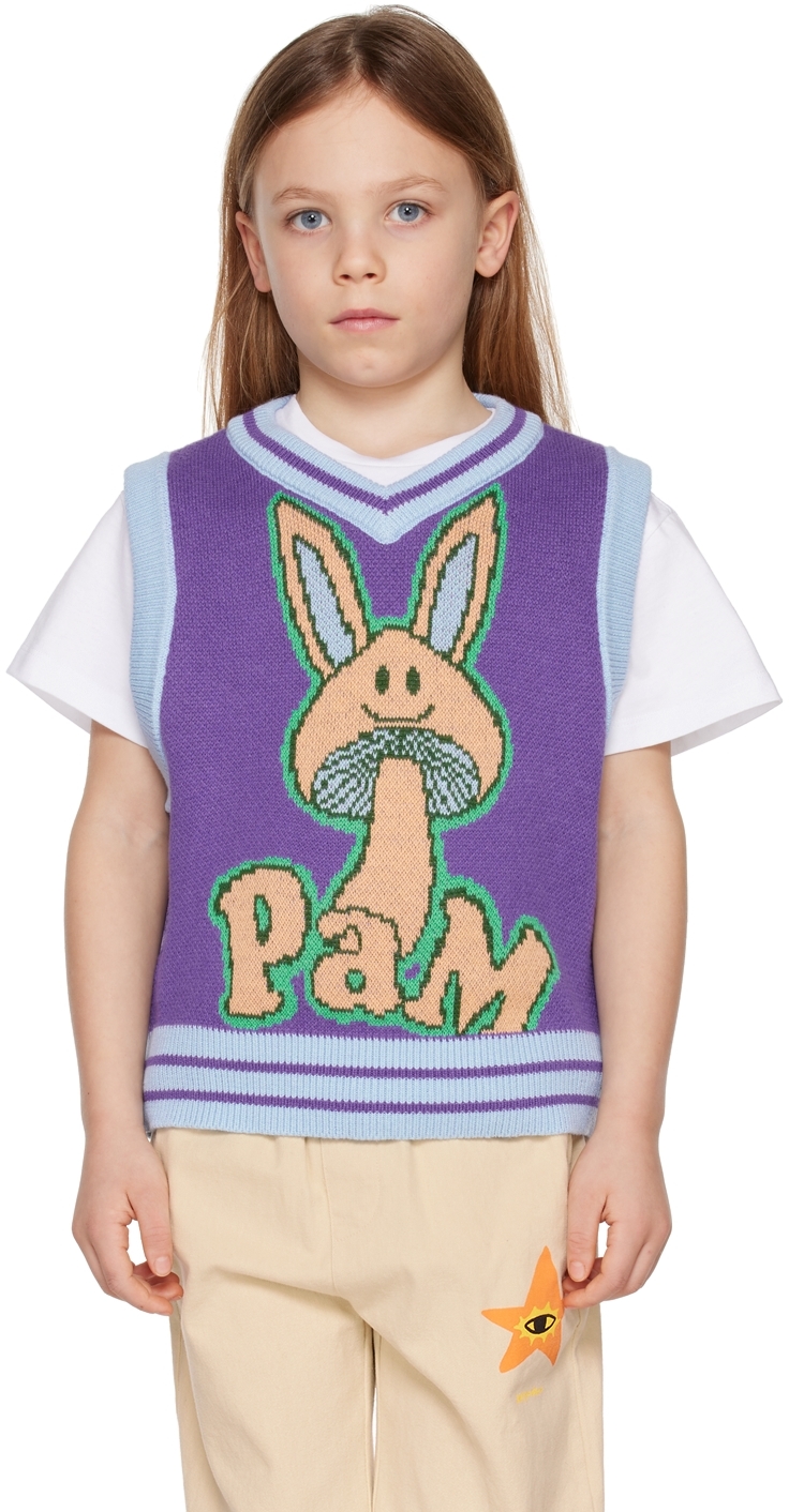 Perks And Mini Ssense Exclusive Kids Purple Waistcoat