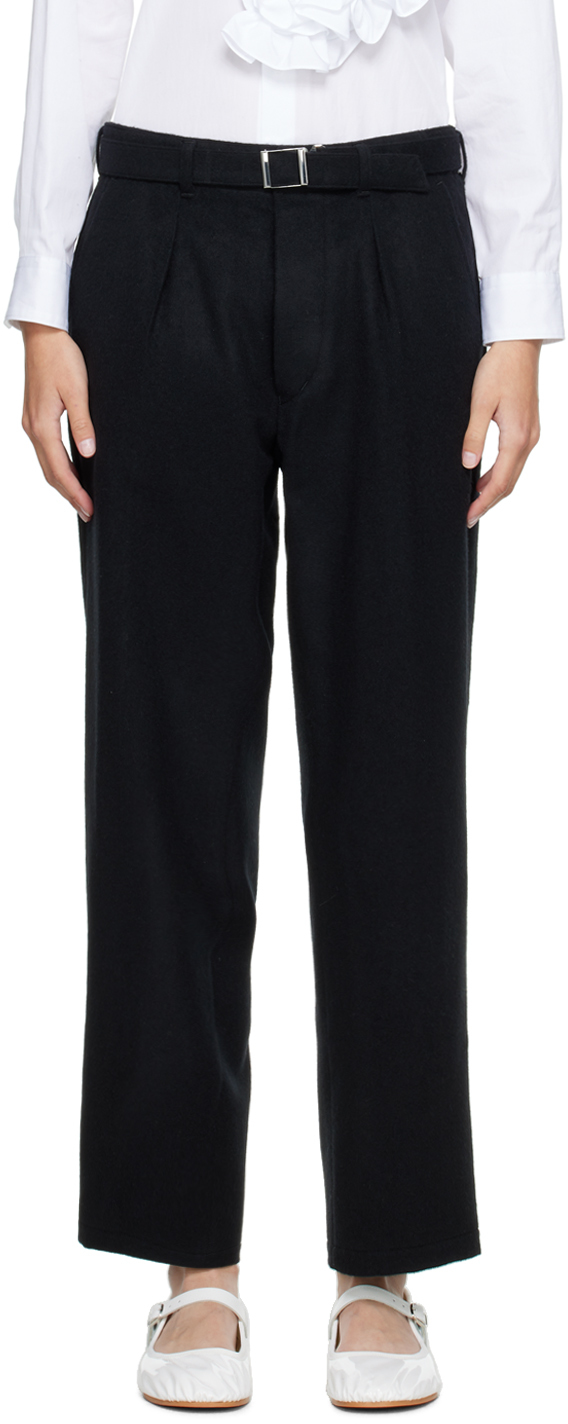 Black Belted Trousers