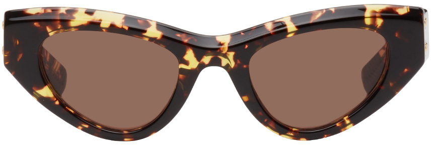 Womens Sunglasses Bottega Veneta Sunglasses Save 31% Bottega Veneta Brown Metal Sunglasses in Black 