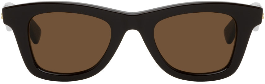Bottega Veneta Brown Oval Sunglasses