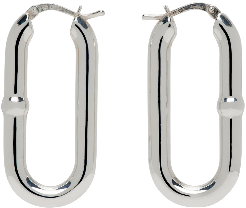 Bottega Veneta Silver Chains Earrings