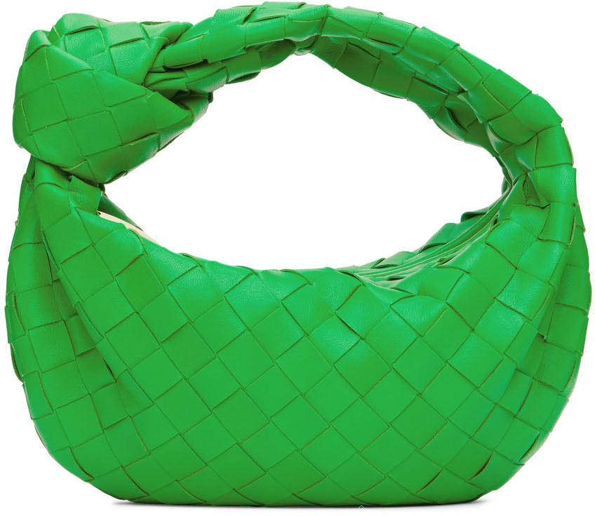 Bottega Veneta: Green Mini Jodie Bag