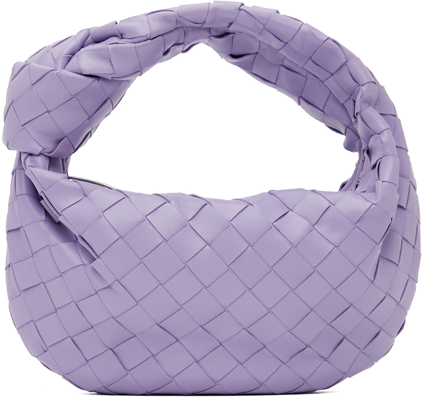 Bottega Veneta Purple Mini Jodie Top Handle Bag
