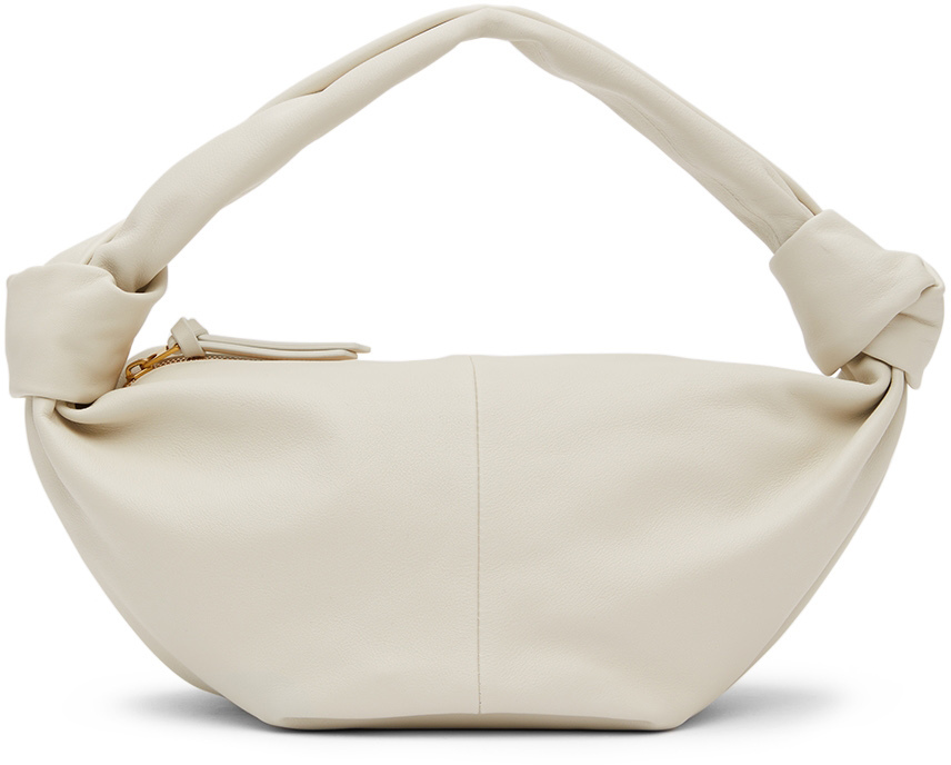 Bottega Veneta White Double Knot Top Handle Bag