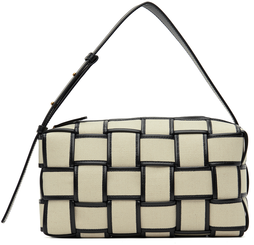 Bottega Veneta: Beige Brick Cassette Bag | SSENSE