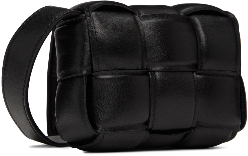 Bottega Veneta Candy Padded Cassette M In 8425 Black Gold