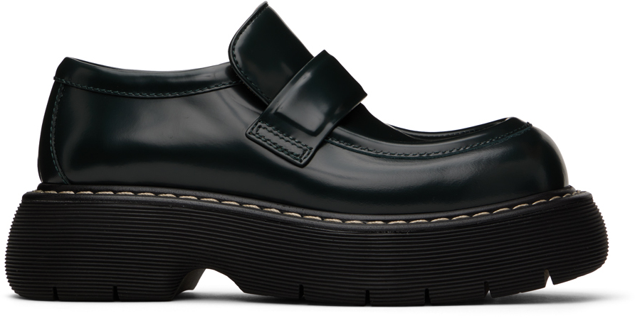 Bottega Veneta: Black Swell Loafers | SSENSE