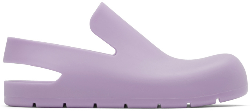 【関税込み】Bottega Veneta パープル Puddle ローファー Bottega Veneta: パープル Puddle ローファー | SSENSE 日本