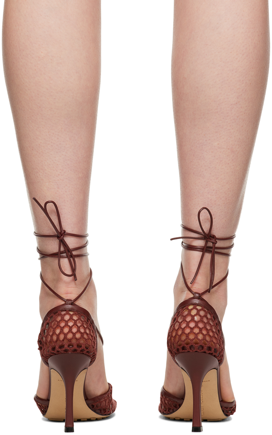 Bottega Veneta Sparkle Stretch 90 Pumps In 6084 Cherry