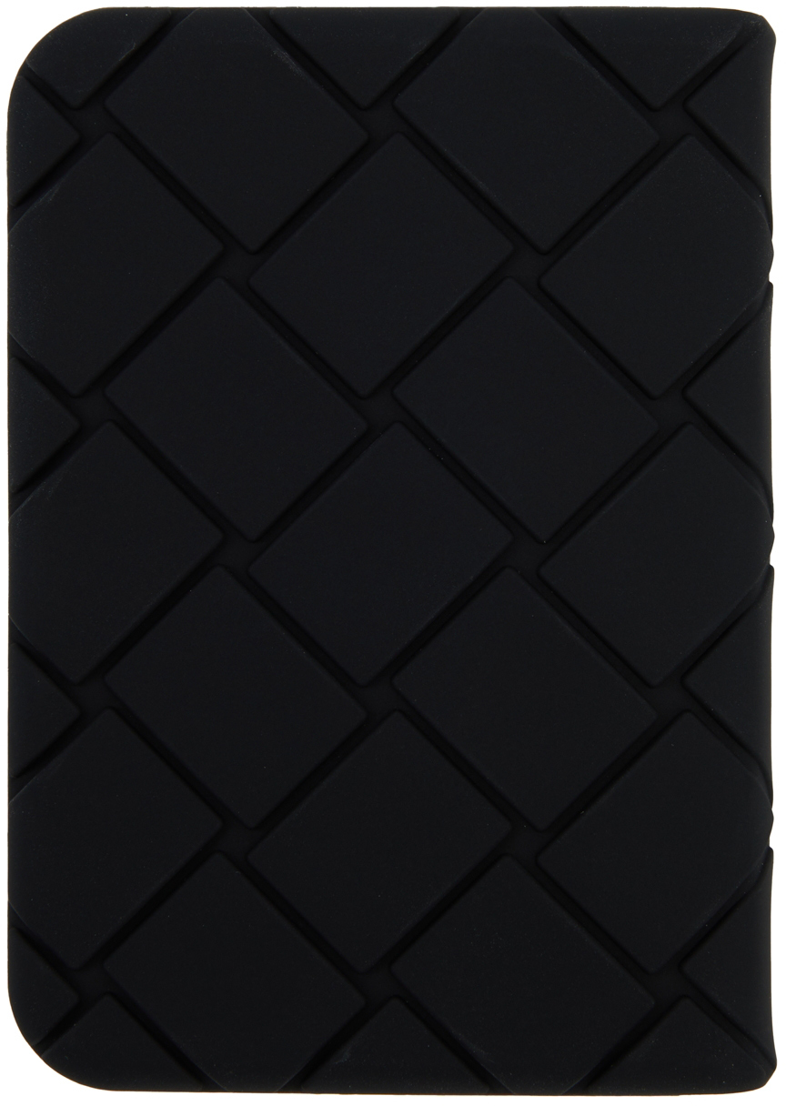 Bottega Veneta Black Rubber Card Holder
