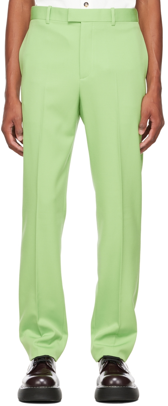 Green Wool Trousers