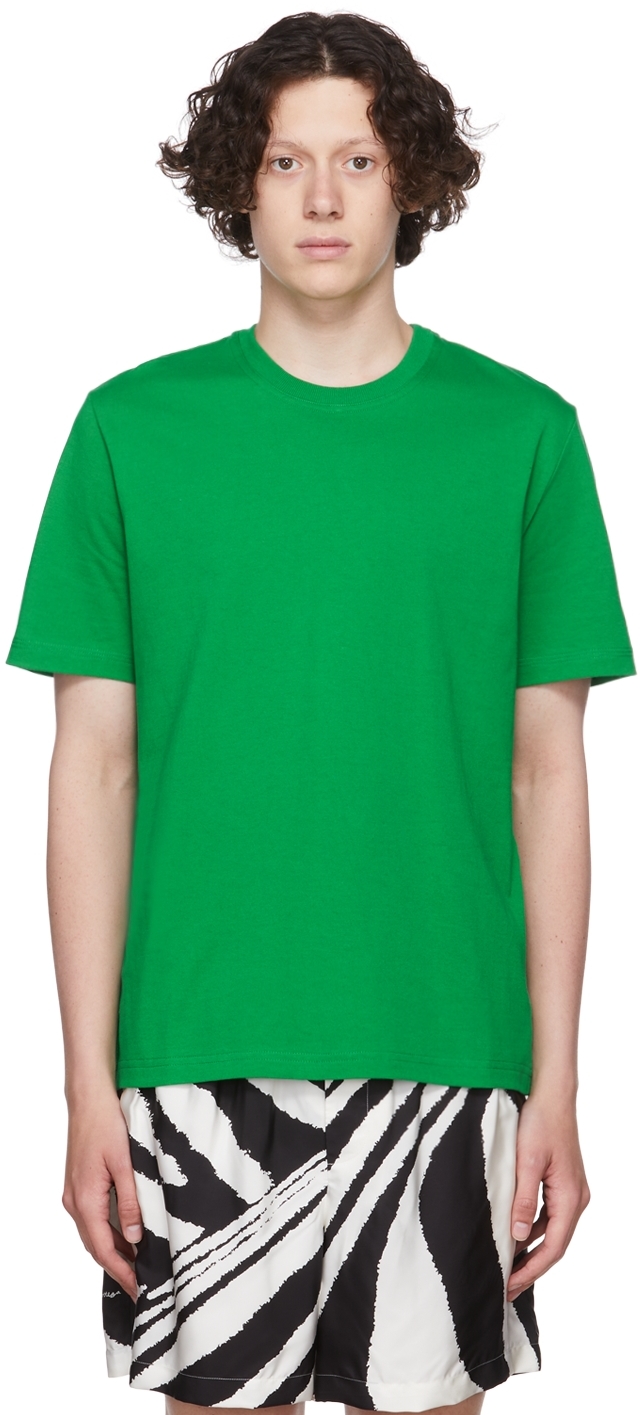 Bottega Veneta Green Cotton T-Shirt