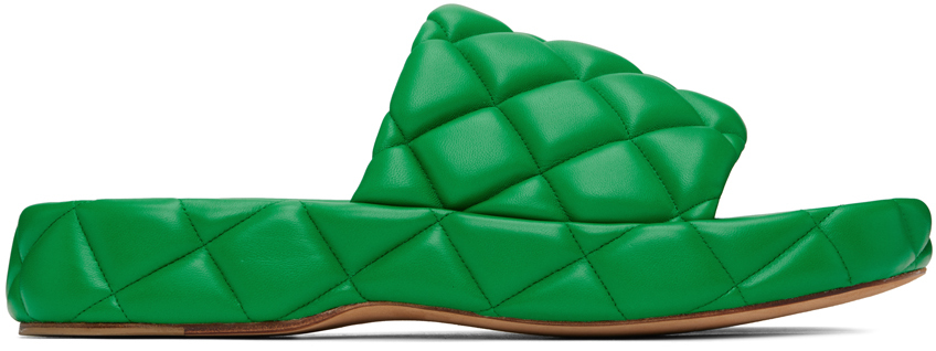 Green Padded Sandals
