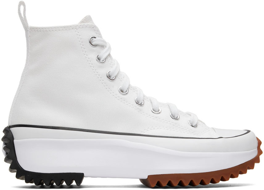 Converse: White Run Star Hike Sneakers | SSENSE