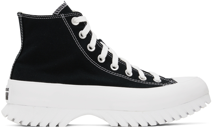 Converse Black & White Chuck Taylor All Star Lugged 2.0 High Sneakers