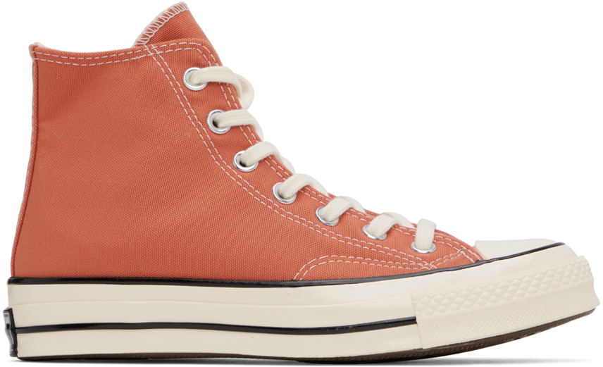 Shop Converse Pink Chuck 70 Sneakers In Brushed Brass/egret/